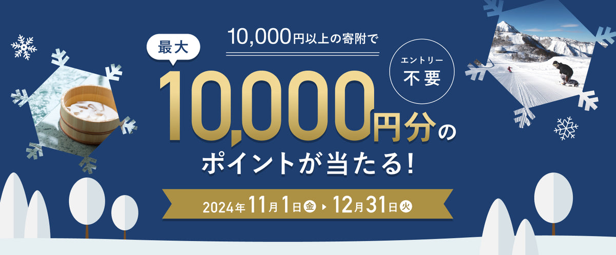 ※本キャンペーンは終了しました【最大10,000ptもらえる!】アソビュー!ふるさと納税 冬のお出かけキャンペーン