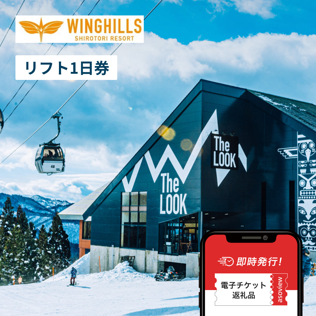 即日発送 ウィングヒルズ白鳥リゾート  大人 全日 リフト券  2枚まで ウイングヒルズ白鳥スキー場 全日リフト1日券 ウイングヒルズ白鳥