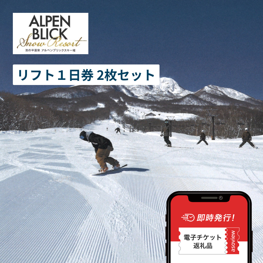 池の平温泉アルペンブリックスキー場 リフト1日券×2枚セット