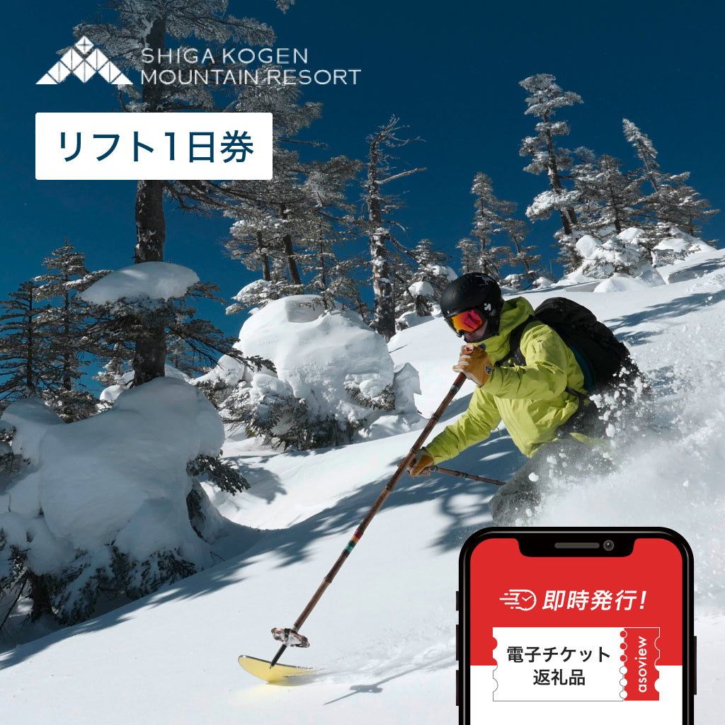 【全日利用可】志賀高原マウンテンリゾート 18スキー場共通 リフト1日券