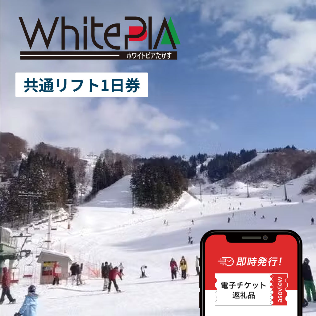 ホワイトピアたかす＆鷲ヶ岳スキー場　共通1日リフト券 ホワイトピアたかす＋鷲ヶ岳スキー場 共通リフト１日券（全日）