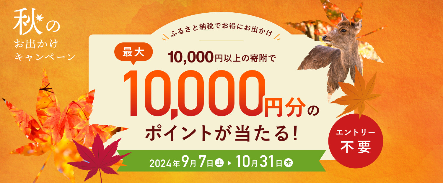 【最大10,000ptもらえる！】アソビュー！ふるさと納税 秋のお出かけキャンペーン